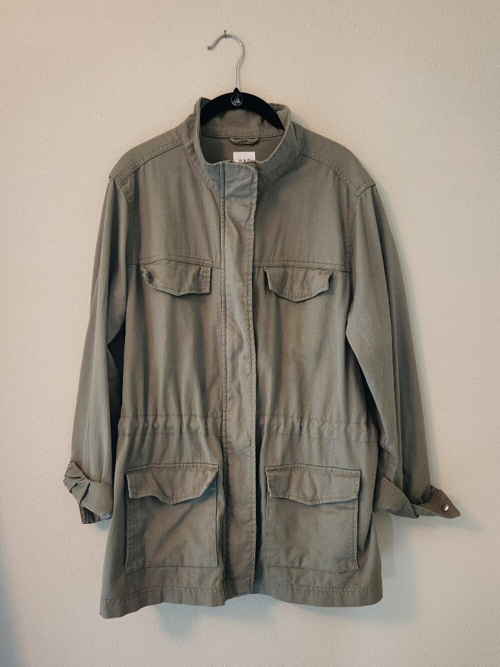 GAP Army Green Cotton Utility Cargo Jacket Size XL
